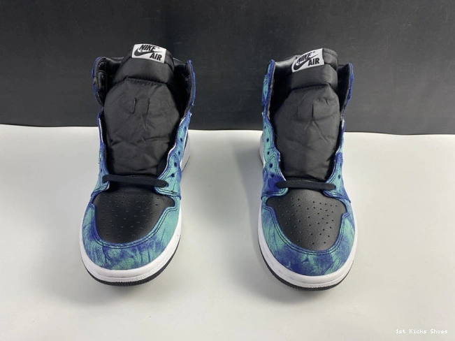 jordan aurora Fashionable green 1 black tie-dye cd0461- 1258 air white 0117